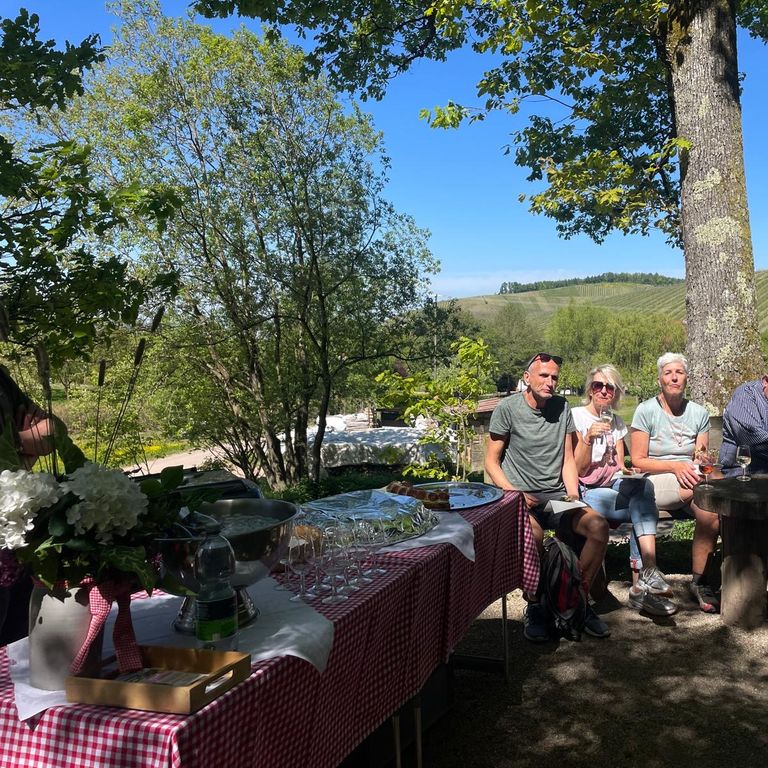 Sektchen mit Vesper als Etappenevent