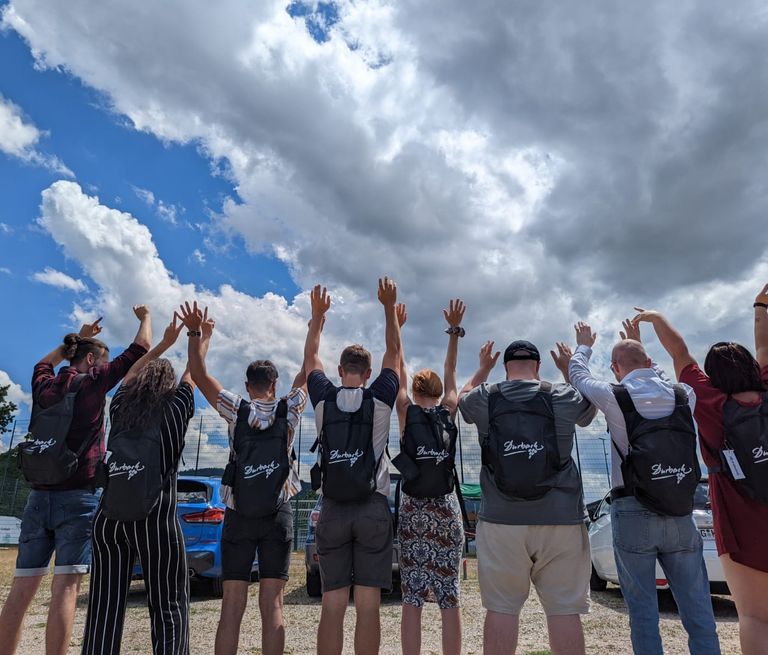 Durbach Events, Spaß in der Gruppe, ein Wandertag der in Erinnerung bleibt. Unser Durbacher Vesperrucksack mit Logo, schee war's!